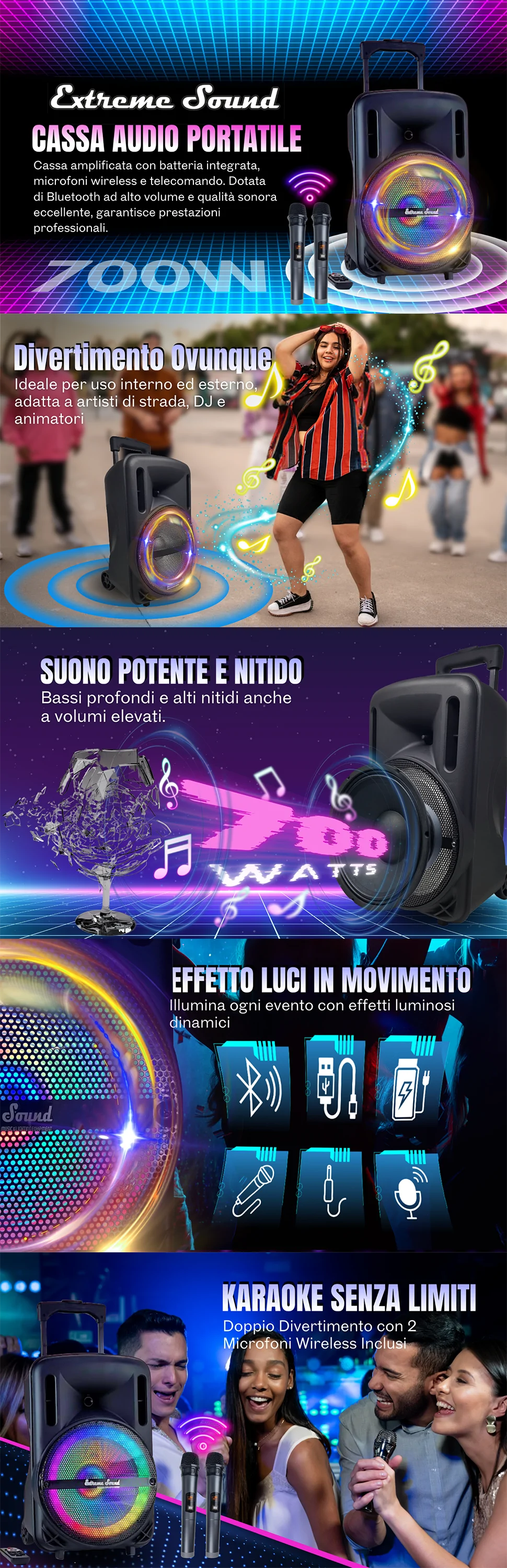 Cassa Audio Portatile A+ Basic