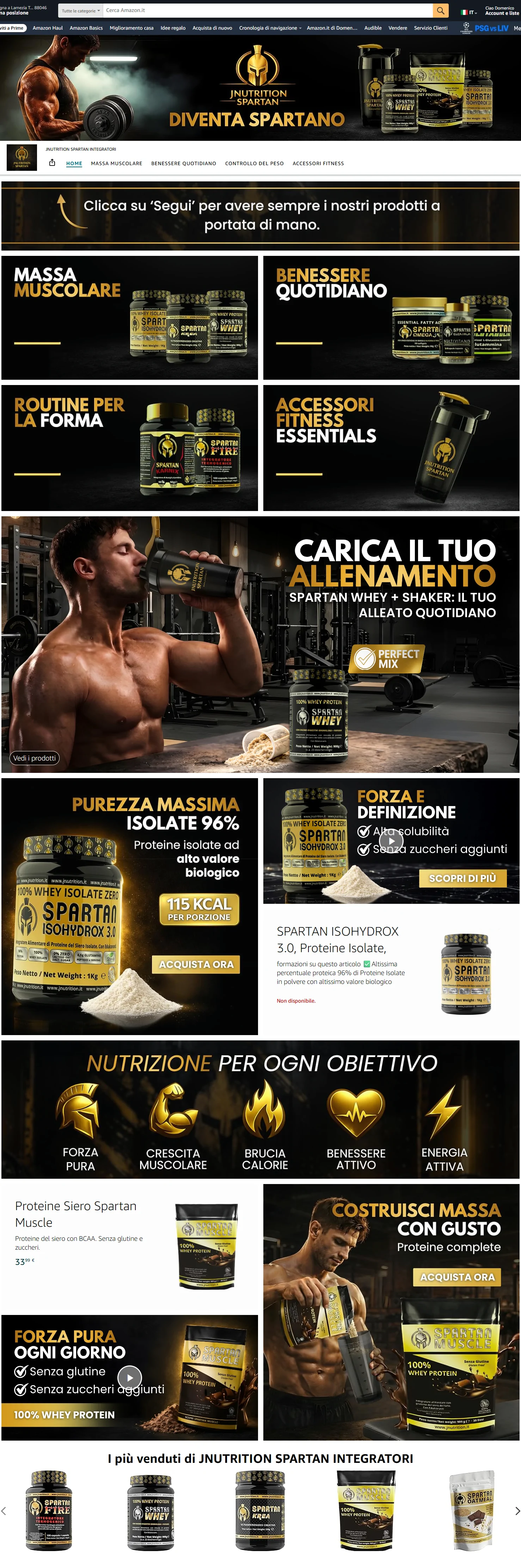 JNutrition Spartan Brand Store