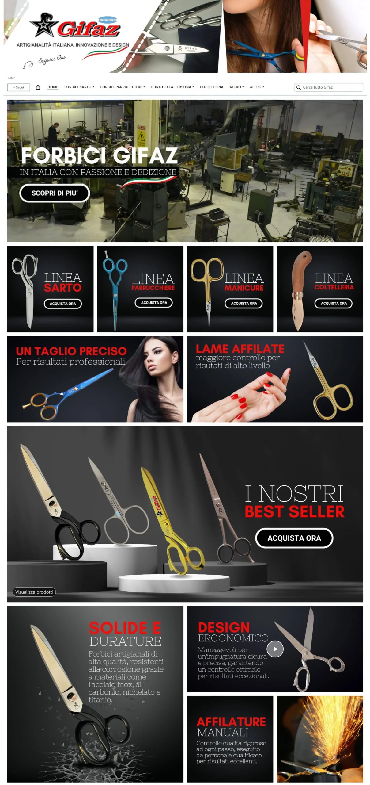 Forbici Professionali Brand Store